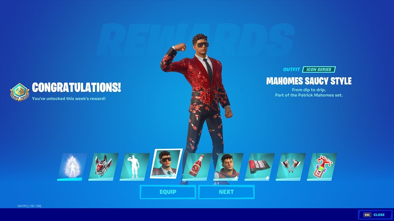 How To Get MORE Patrick Mahomes Skin & Mahomes Saucy Style Bundle FREE In  Fortnite! Show Time Emote! 