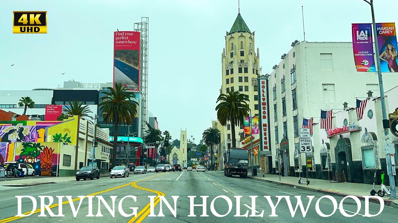 Driving in Hollywood, California (USA) | 4K UHD | A Full Drive through