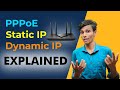Wifi router configuration  pppoe static ip  dynamic ip kia hai  how to get ip adress subnet mask