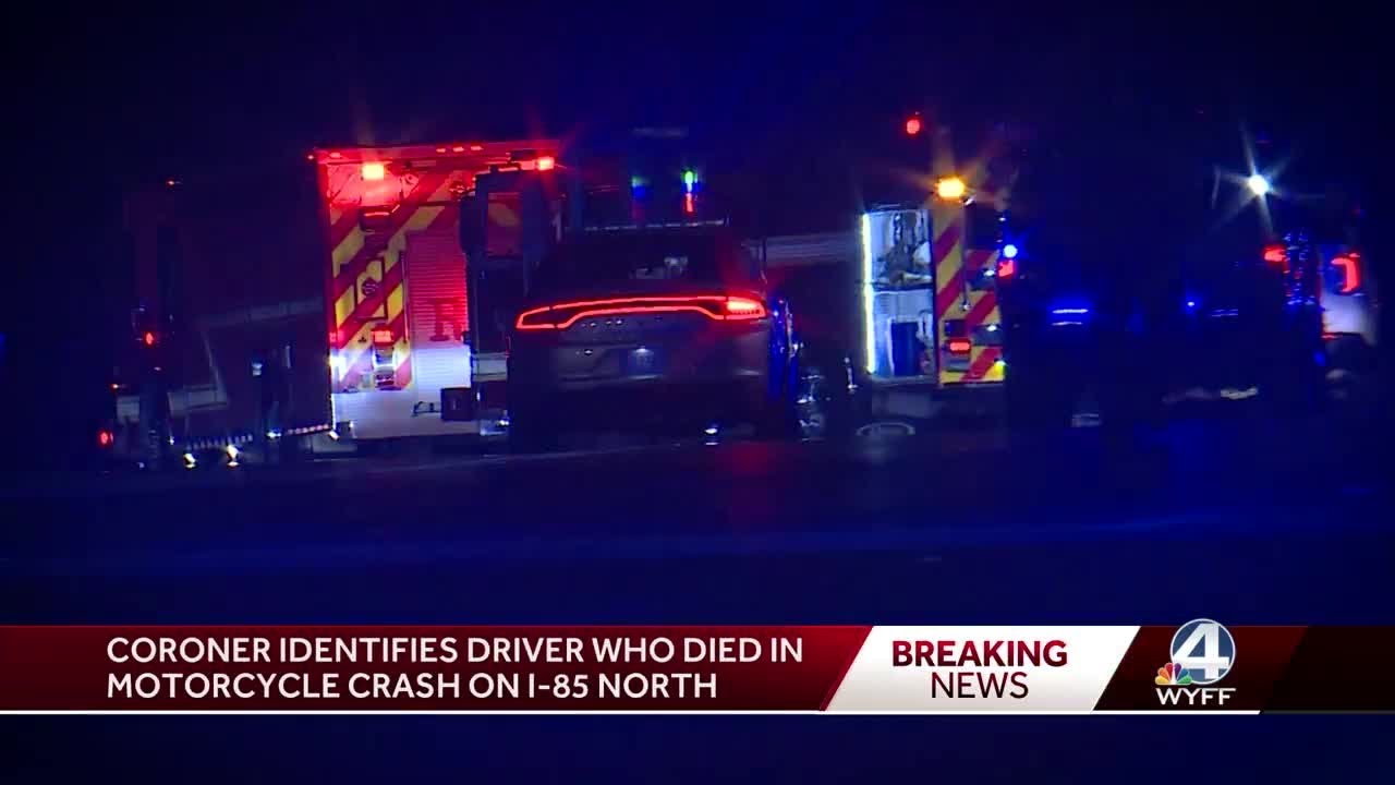 Coroner identifies motorcyclist killed in crash on I-85 - YouTube