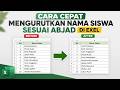 Cara Cepat Mengurutkan Nama Siswa Sesuai Abjad Di Excel!