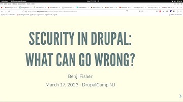 Security in Drupal: what can go wrong?