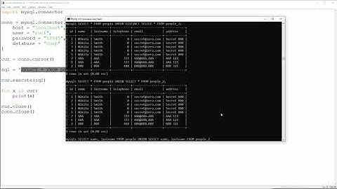 Python & MySQL - 9 - UNION DISTINCT and UNION ALL