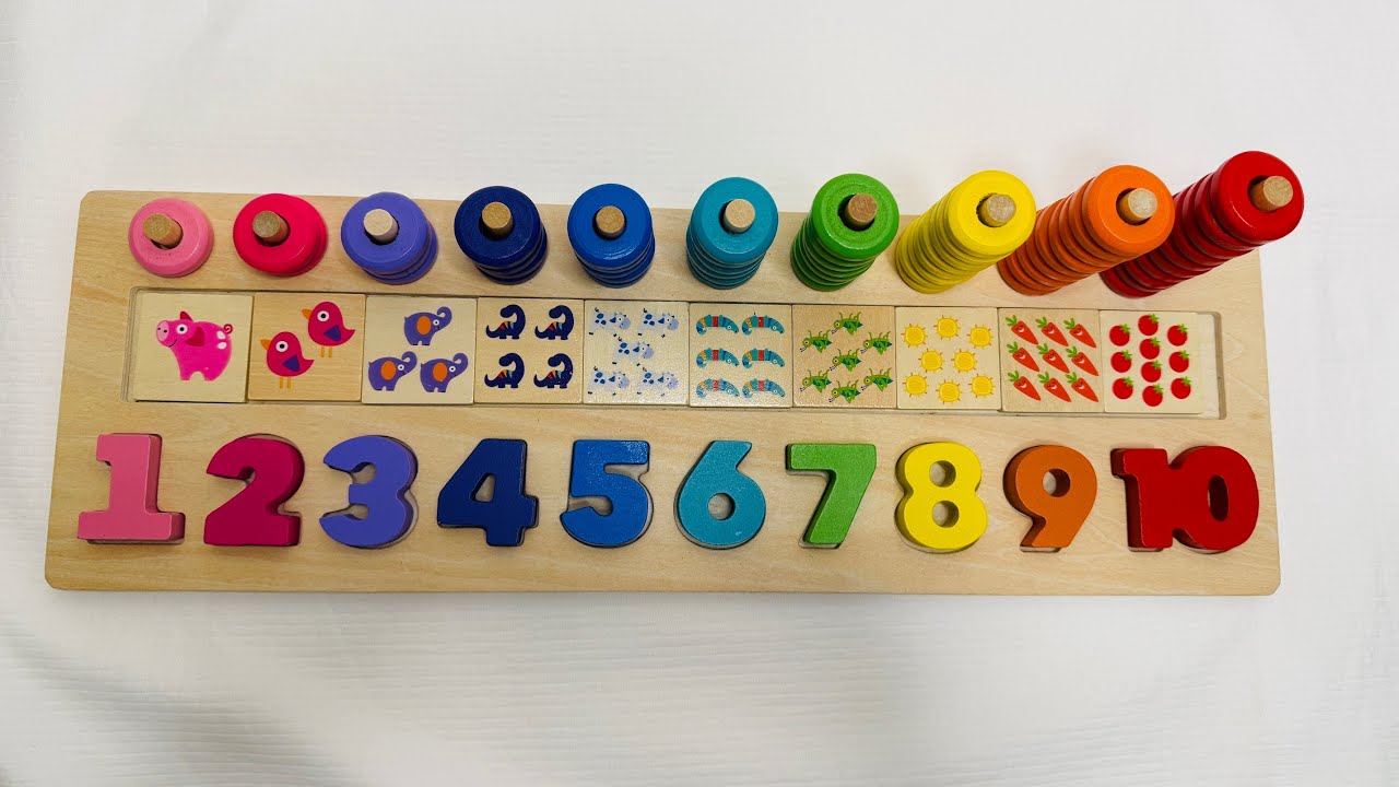 Learn Numbers, Counting & Colours | Activity Puzzle | Learning Videos ...