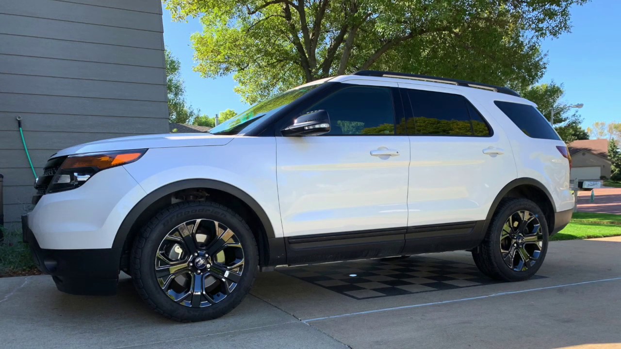 Ford Explorer Transition from OEM Wheels to PVD Black Chrome Wheels ...