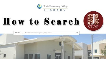 How to Search the JSTOR Research Database