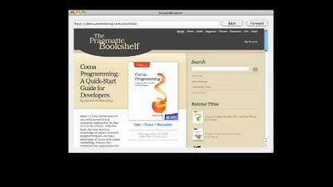 Cocoa Programming: A QuickStart guide for developers
