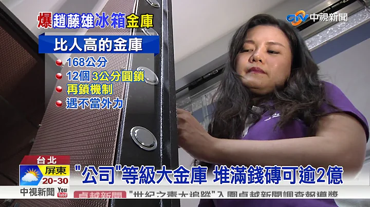 趙藤雄小姨子助藏錢 金庫如大型雙門冰箱│中視新聞 20171031 - 天天要聞