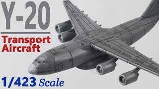Y-20 Kunpeng (Transport aircraft) 1/423 scale model full build