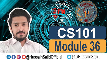 CS101 Module 36 | Hussain Sajid | Urdu / Hindi
