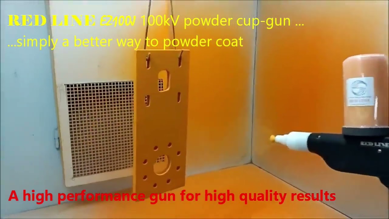 Red Line EZ100J the 100 kV Powder Coating Cup Gun