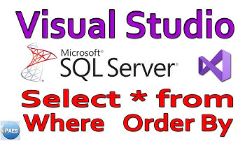 Comando Select do SQL Server no Visual Studio. Vídeo 2/10