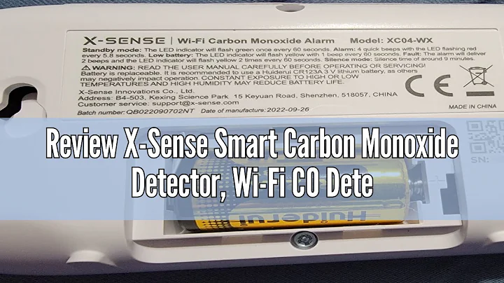 Review X-Sense Smart Carbon Monoxide Detector, Wi-Fi CO Detector, Real-Time Push Notifications via X
