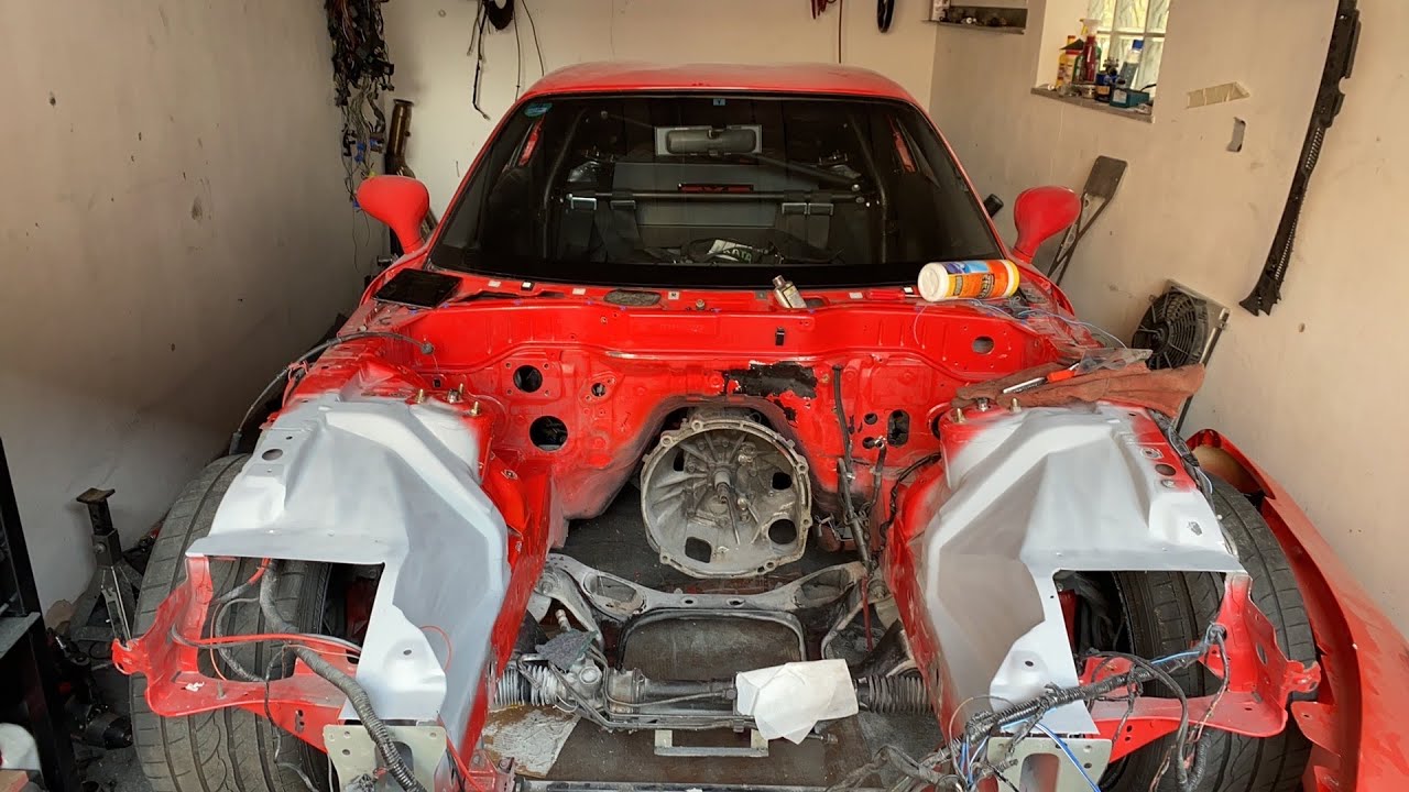 MAZDA RX7 FD ENGINE BAY TUBS-How To - YouTube