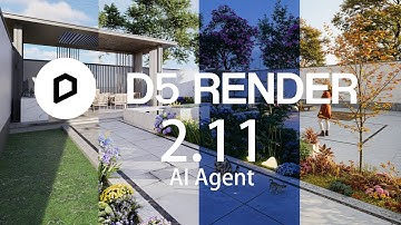 D5 Render 2.11 Now Live: AI Agent One-Click Planting, AI One-Click Day/Night Scene Swap
