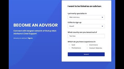 GetAcquired Advisor Marketplace Startup Product Hunt Launch Video