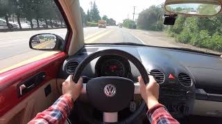 2008 Volkswagen Beetle Turbo ASMR Relaxing POV Test Drive
