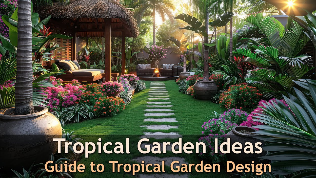 Transform Your Backyard into a Tropical Garden Paradise - YouTube