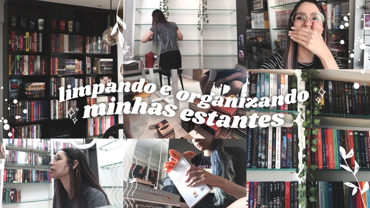 limpando e organizando minhas estantes depois do unboxing de milhões