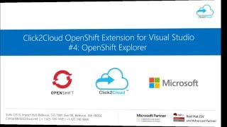 Click2Cloud OpenShift 3 Extension for Visual Studio #4: OpenShift Explorer screenshot 1