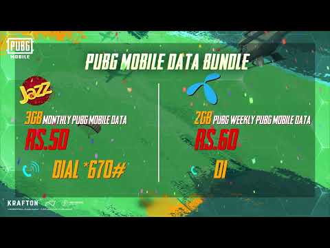 PUBG MOBILE DATA BUNDLE IS AVAILABLE NOW！｜ PUBG MOBILE Pakistan Official