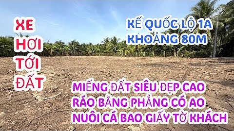 MS:25182 Bán mảng đất siêu đẹp cao ráo bằng phẳng - Mặt tiền đan 3m xe 🚘tải gần quốc lộ 1A 70m.