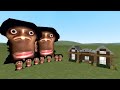 AUUGHHH NEXTBOTS VS MINECRAFT HOUSES IN GMOD! (PART 1)