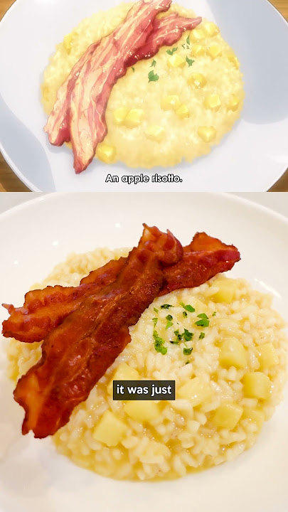 Food Wars! Apple Risotto with BACON!! #AnimeFood #anime