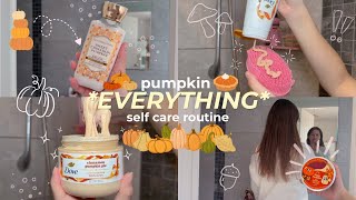 Pumpkin Fall Shower Routine 🎃Everything Shower, Body Care, Hair Wash & Autumn Perfume Layering