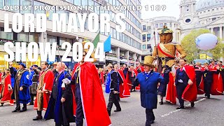 THE LORD MAYOR'S SHOW  2024|OLDEST PROCESSION IN THE WORLD SINCE1189