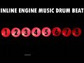 Inline engine drum music experiment, single cylinder up to straight 8