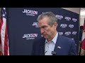Rick Jackson campaigns in Martinez on Tuesday