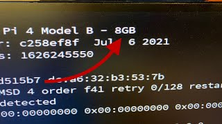 How to check RPi4 RAM option 1GB 2GB 4GB 8GB.