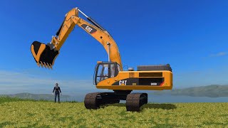 NEW construction vehicles, powerful CAT excavator | Steering and digging | EXCAVATORS