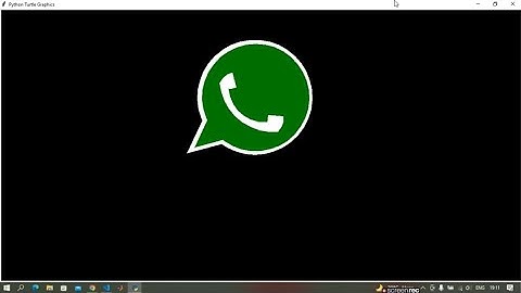 How to make WhatsApp Logo using Python Turtle