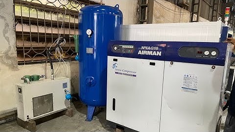 Giao máy nén khí áp cao Airman NMAG19 (sas19sd) phục vụ cắt fiber laser tại Hải Phòng #shorts