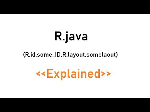 R.java (R.id.some_ID) (R.layout.activity_main ) file Explained. - YouTube