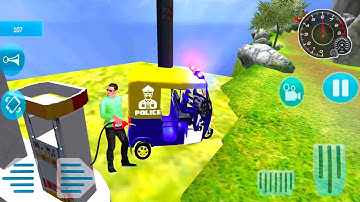 Police Tuk Tuk Driving Simulator - Auto Rickshaw Bajaj Games - Best Android Gameplay