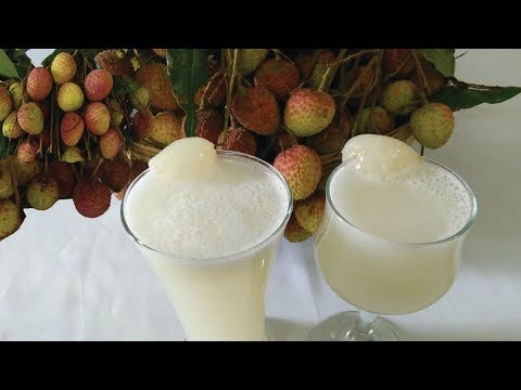 litchi-juice-recipe-||-litchi-drink-||-লিচুর-জুস-||-summer-drink-litchi