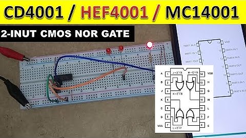 {1038} CD4001 Quad 2-Input NOR Gate CMOS