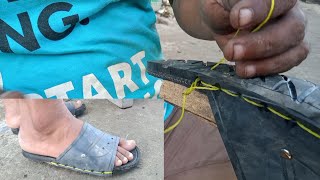 make sandals with used motorcycle tires