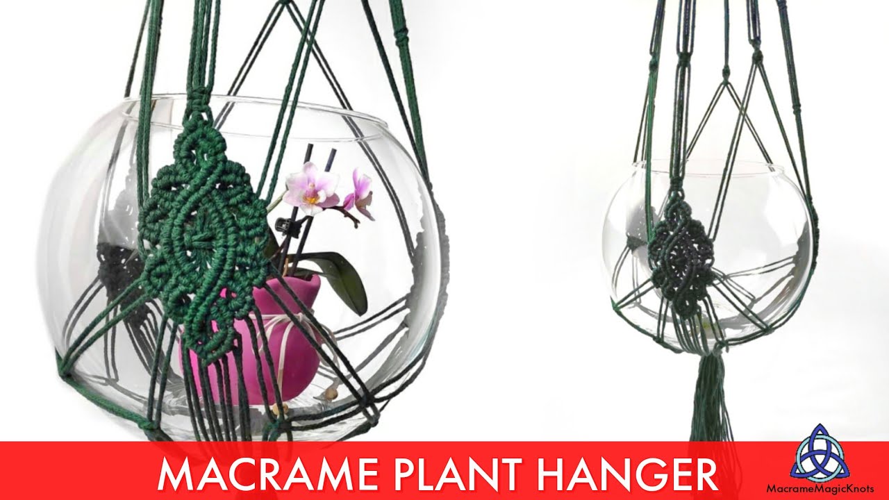 Macrame Plant Hanger DIY | MODERN Macrame Pattern - YouTube