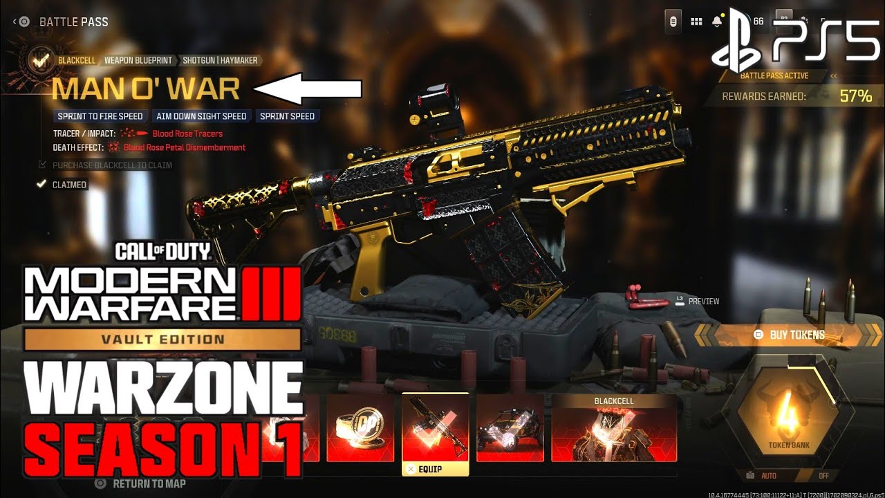 Haymaker Cod Man O War Skin MW3 Haymaker Skin | Man O War MW3 Season 1 Skin | COD ...