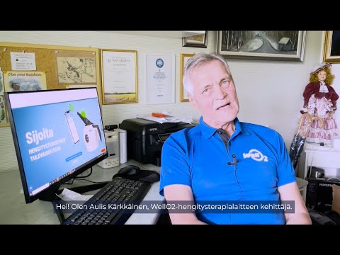 WellO2 kehittäjä Aulis Kärkkäinen