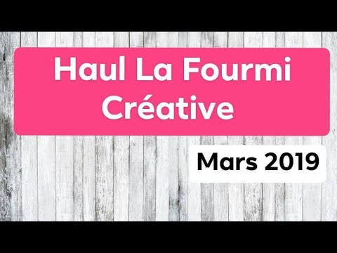Haul scrapbooking - LA FOURMI CRÉATIVE video player