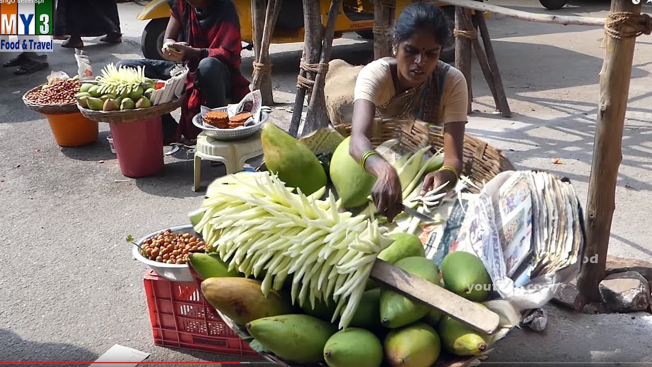 Unripe Mango with Salt #Ancient Indian Foods | STREET FOOD