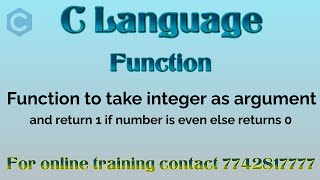 function to check that number is even or odd in c in hindi