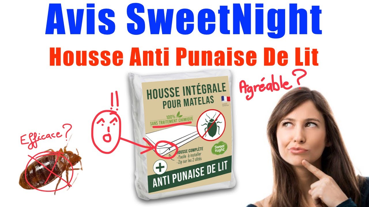 Housse Intégrale Bébé Stop Acariens 70x140cm SWEET NIGHT - Anti Punaise De Lit, Sans Chimie, Épaisseur Jusqu'à 15cm
