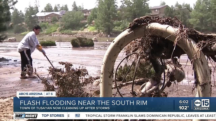 Flash flooding near Grand Canyon