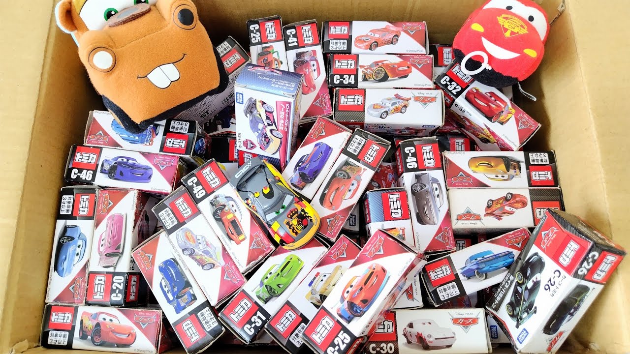 カーズトミカ『緊急車両&建設車両』Vol.422 ミニカ一を箱に並べます☆ Tomica Construction & Emergency Vehicles opening #cars #खिलौने